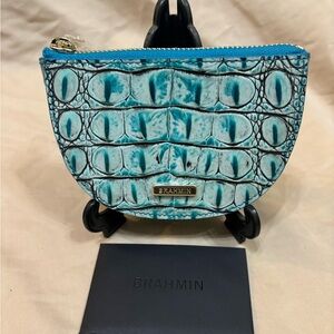 Brahmin Turquoise Crocodile Embossed Women's Bag